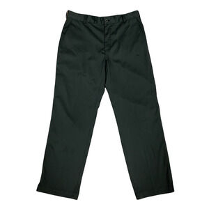Nike Golf Pants Men's Size 34 x 30 Black Flat Front Tech Athletic Stretch Fabric